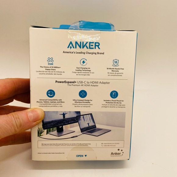 NWT Anker USB C to HDMI Adapter MacBook Pro, Air, iPad Pro, Pixelbook,Galaxy etc - Picture 3 of 3